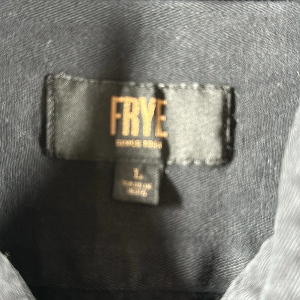 Frye Heavyweight Cotton Button Down Shirt, L - Picture 6 of 6